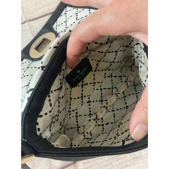 Kate Spade Women's Sally Black Leather Cross Body Bag - OS - Picture 11 of 12